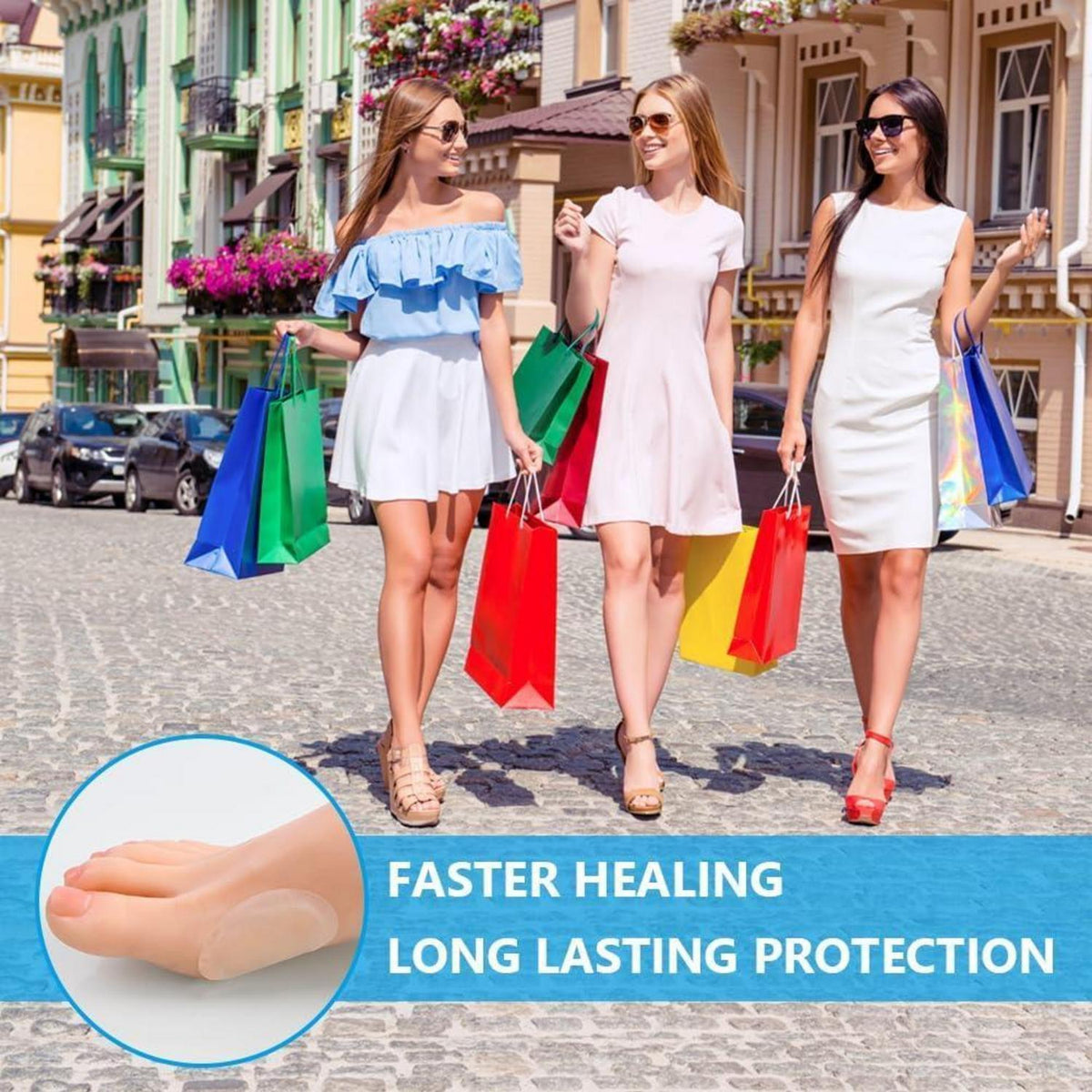 Blasenpflaster Hydrogel Wasserdicht für Ferse & Zehen (16 Stück)