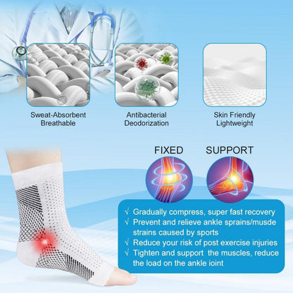 Neuropathie Kompressionssocken 4 Paar Plantarfasziitis Schwarz