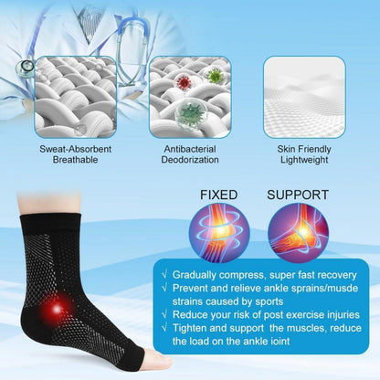 Neuropathie Kompressionssocken 4er Pack Schwarz L/XL Sport Arthritis