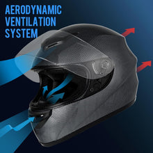 Integralhelm Motorrad Moped ECE 22.06 Kohlefaser M