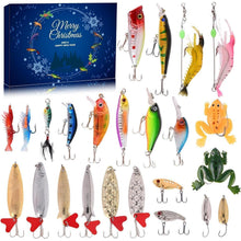 Adventskalender Angel Männer 24 Angeln Köder Set Fischer