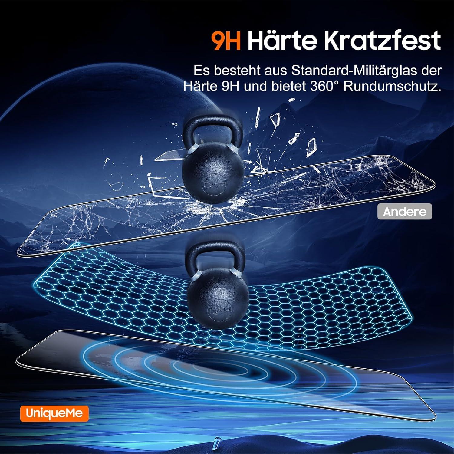 Samsung Galaxy S23 FE Schutzfolie Panzer Glas 3er Pack - 9H