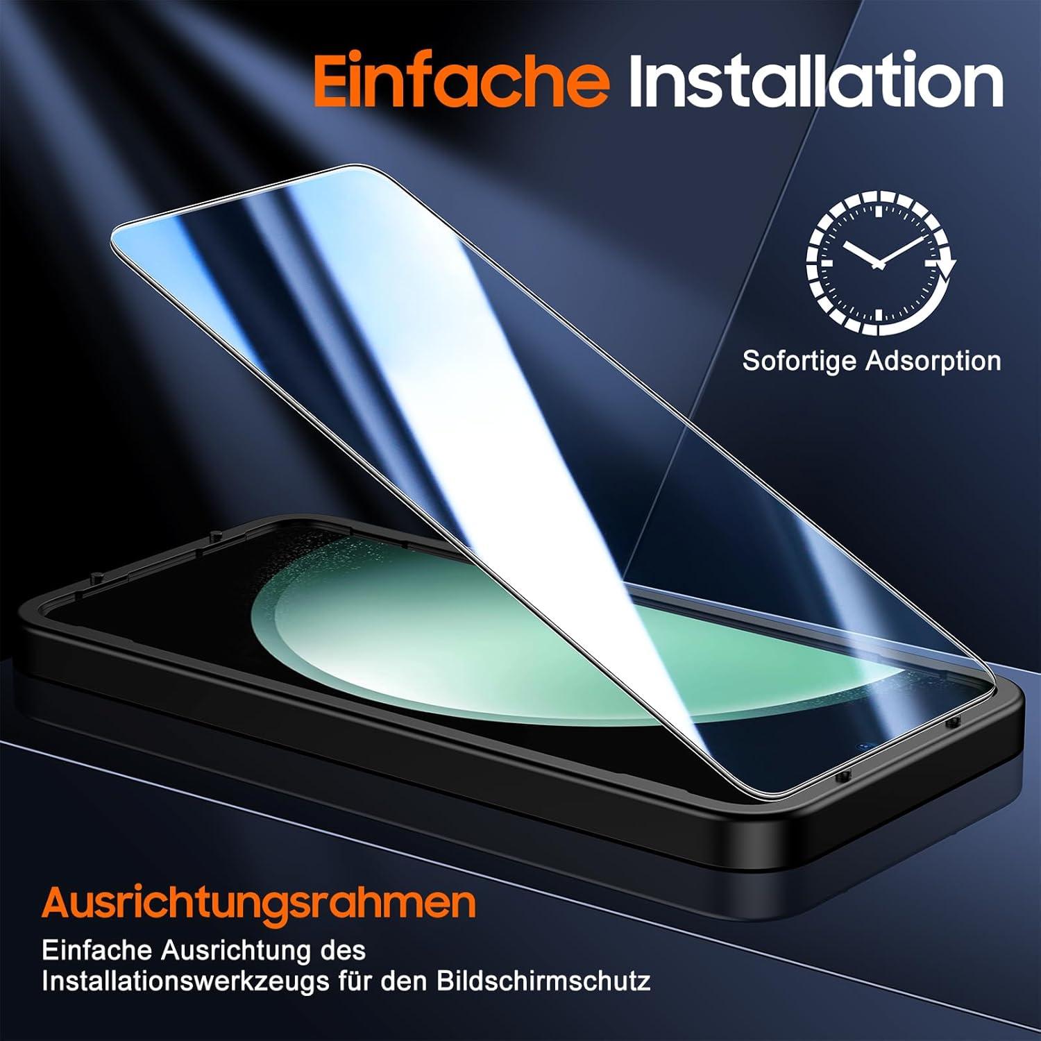 Panzer Schutzfolie Samsung Galaxy S23 FE 3er Set 9H Härte Klar