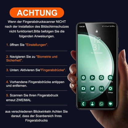 Panzer Schutzfolie für Samsung Galaxy S23 FE, 3 Stück, 9H Härte