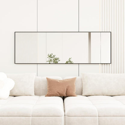 Ganzkörperspiegel 150x50cm – Freistehend, Hängbar, Schwarz