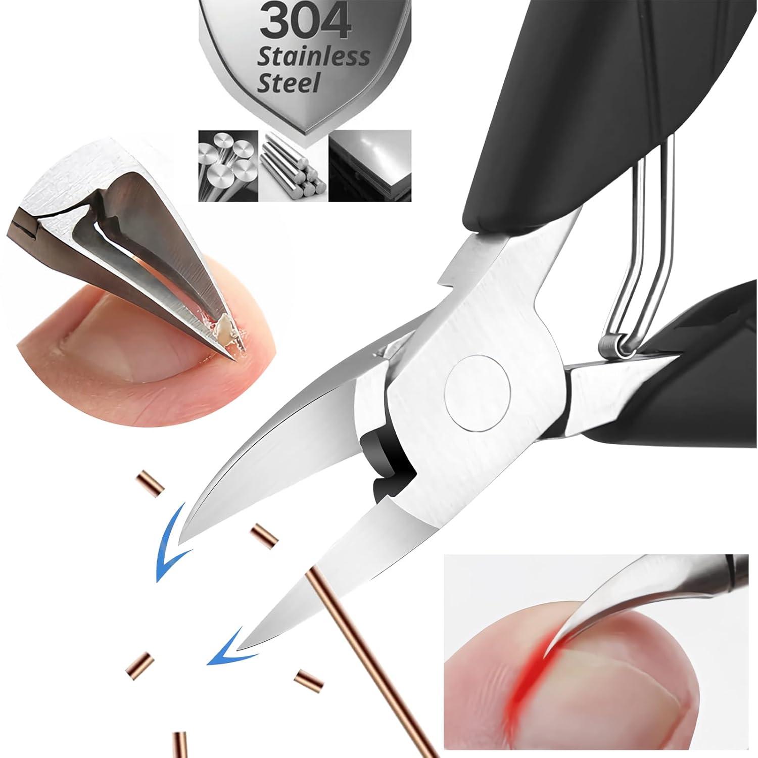 Nagelzange Fußnägel Schere Zange - Schmerzfrei und robust durch hochwertigen Edelstahl