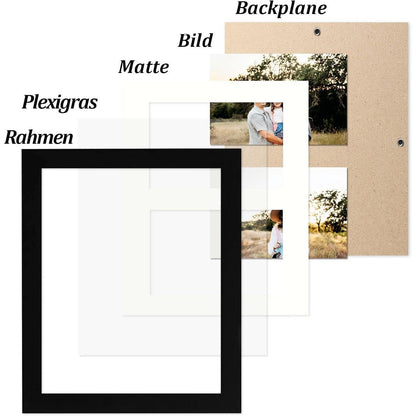 Bilderrahmen für 20x25 cm Foto Doppelter 10x15 Rahmen