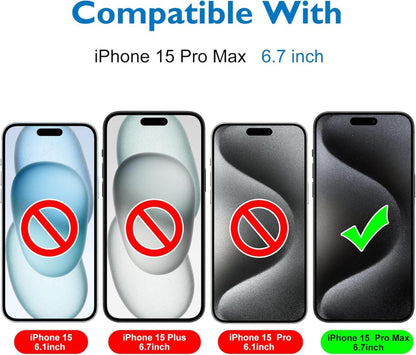 Mothca Matt Panzer Schutz Glas iPhone 15 Pro Max 6,7 Zoll
