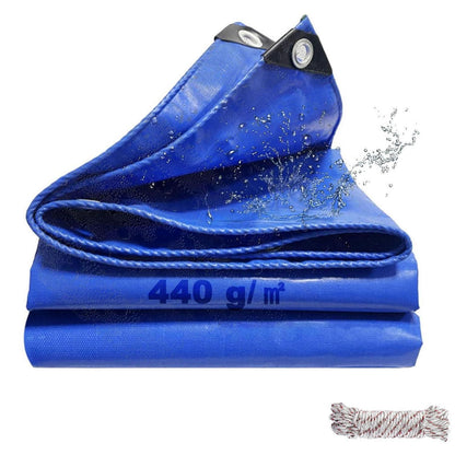 Wasserdichte Abdeckplane 4x6m – 440g/m² PVC Schutzplane Blau