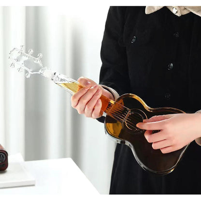 Luxuriöses Whisky-Dekanter Set mit Gitarren-Design 1000ml