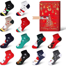 Souarts Damen Adventskalender 2024 Weihnachtssocken 12 Paare