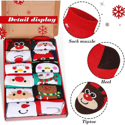 Souarts Damen Adventskalender 2026 Weihnachtssocken 12 Paare