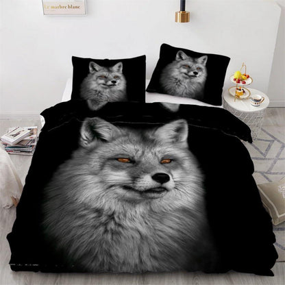 Fuchs Bettwäsche Set 220x240 cm - 3-teilig Mikrofaser