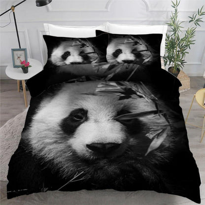 Panda Kinderbettwäsche 135x200 cm 4-teilig Mikrofaser