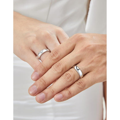 MomentWish Partnerring Moissainte Ehering 925 Silber