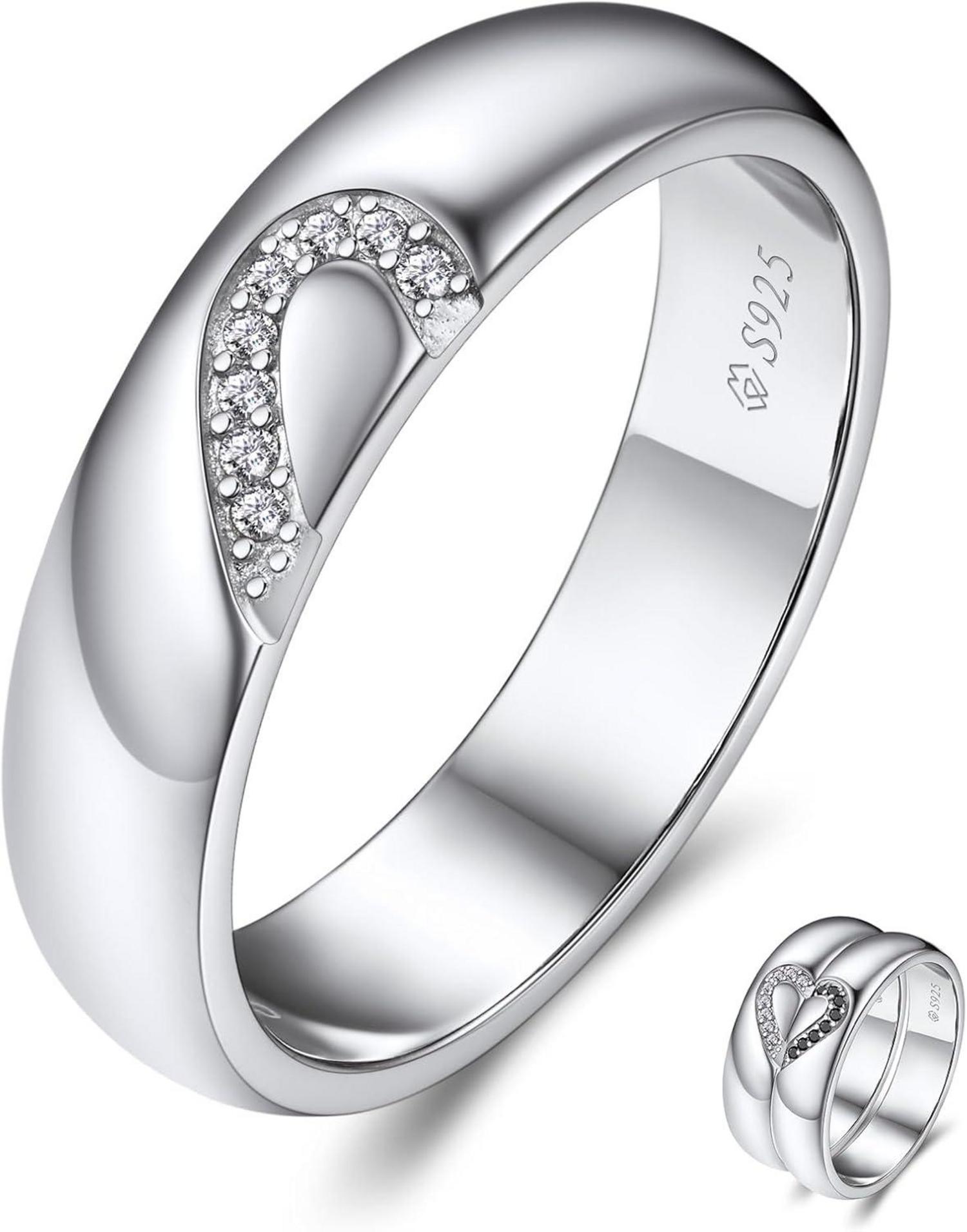 MomentWish Moissainte Ehering 925 Sterling Silber