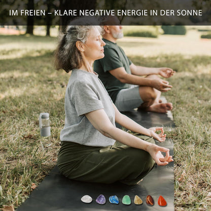 29-teiliges Kristall Edelsteine Set mit 7 Kristallen, 7