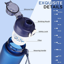 AOHAN Trinkflasche 1l BPA Frei Sport Mit Filter