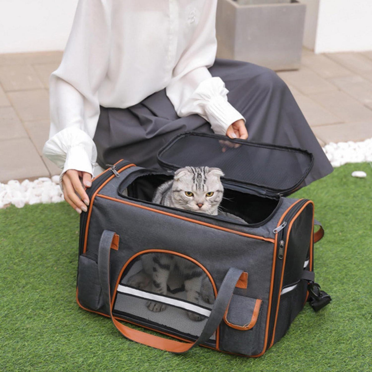 Faltbare Transporttasche für Katze & Hund bis 8kg – Reisebox