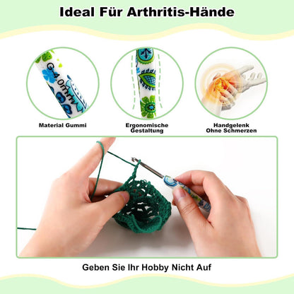 Häkelnadel Set 14 Größen – Ergonomisch & Tragbar