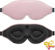 Innovative Schlafmaske 100% Licht blockierend Augenmaske Ohrstöpsel