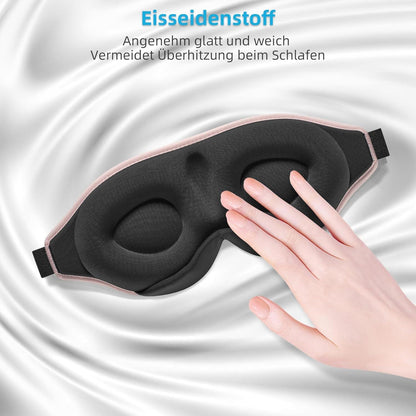 Schlafmaske 2024 für Männer Frauen. Ergonomische Augenmaske mit