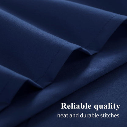 Kissenbezug Set 50x75 Blau aus Mikrofaser 2er-Pack