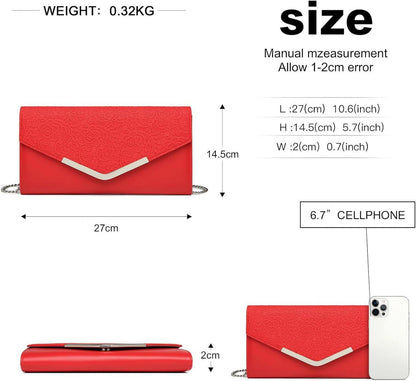 Damen Clutch Abendtasche Elegante Kettentasche Handtasche Hochzeit
