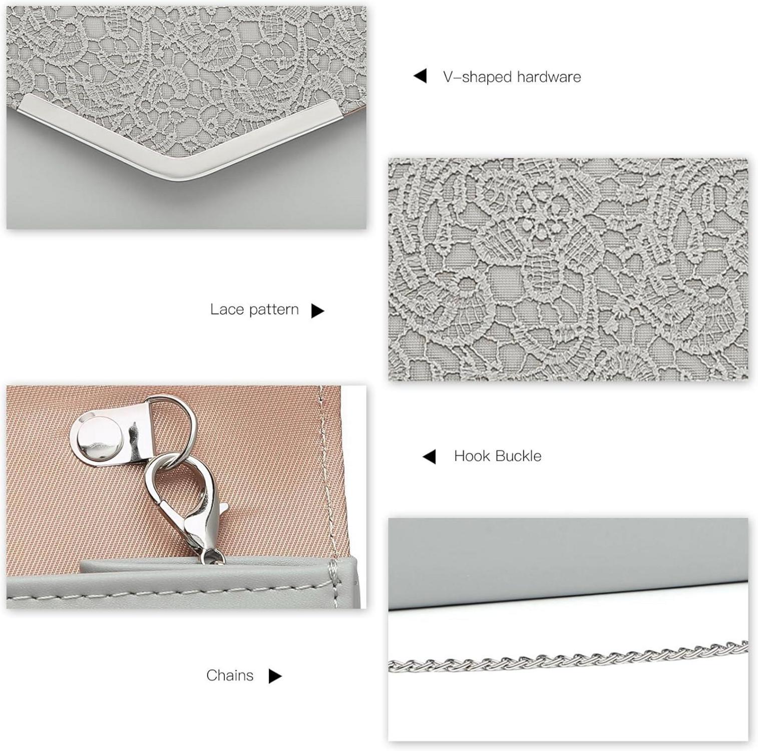 Elegante Miss Lulu Clutch Abendtasche Hochzeit Umhängetasche
