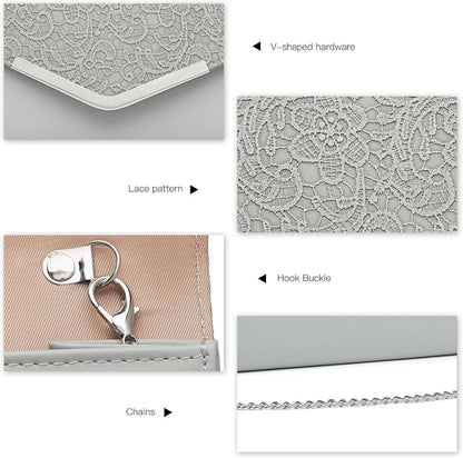 Elegante Miss Lulu Clutch Abendtasche Hochzeit Umhängetasche