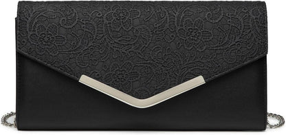 Elegante Miss Lulu Clutch Damen Abendtasche V-Förmige Hardware