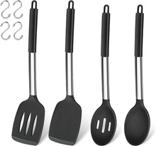 Silikon Küchenutensilien Set 4-teilig hitzebeständig Schwarz