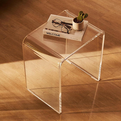 Transparenter Beistelltisch aus Acryl – 2er Set