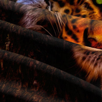 Leoparden Bettwäsche 135x200 - 4tlg. 3D Effekt Bettwäsche Set