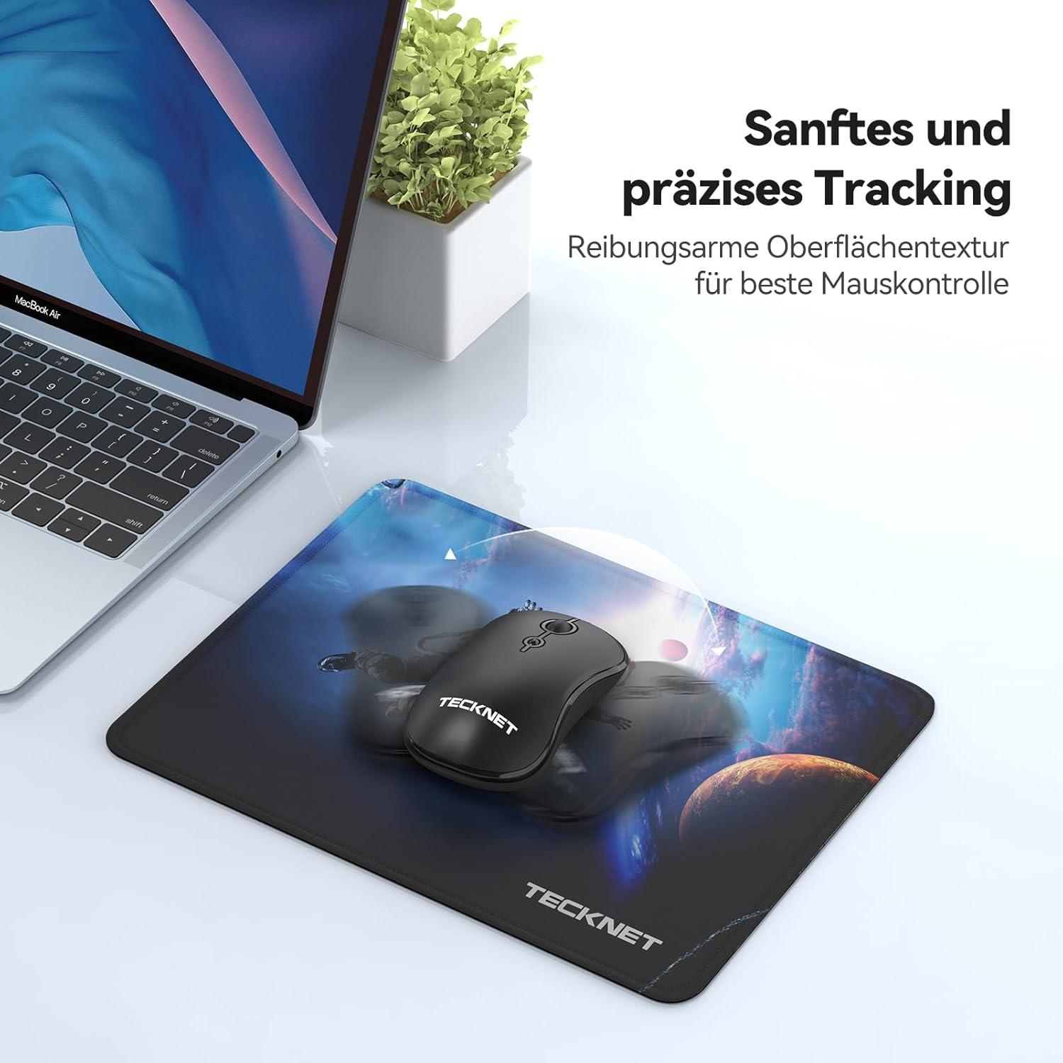 Mousepad 28x21cm Gaming Mauspad Wasserdicht Rutschfest PC Büro Blau