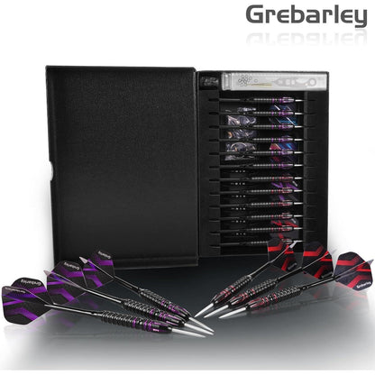 Dartpfeile Set Steeldarts 24g 22g Lila Blau Aluminium Schaft