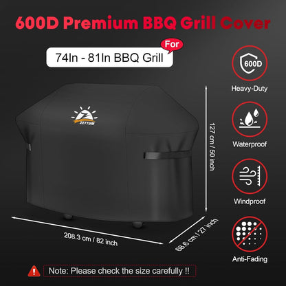 Zettum BBQ Grillabdeckung 208 CM für Weber Summit Genesis