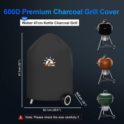 Grillabdeckung 47cm – Wasserdicht & UV-Beständig