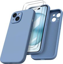 Schutzhülle für iPhone 15 mit Kameraschutz und Schutzfolien