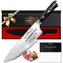 Küchenmesser Damaststahl Weihnachtsgeschenk