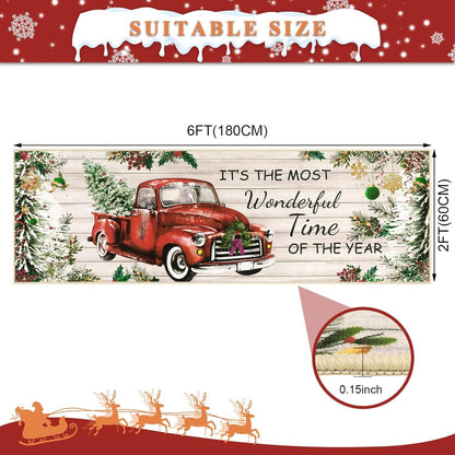 Weihnachten Teppich Läufer Waschbar Verdickt rutschfest 60x180cm