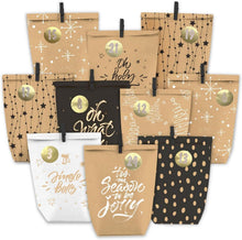 Adventskalender zum Befüllen 24 Weihnachtskalender Kraftpapiertüten