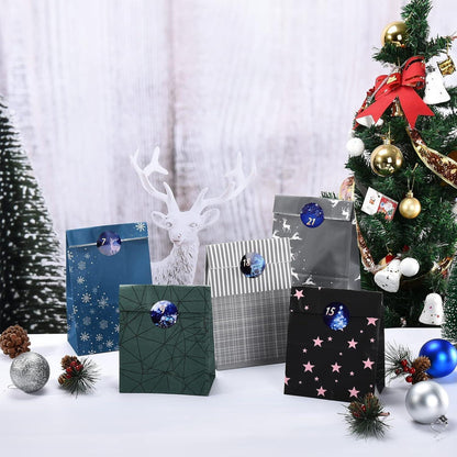 Adventskalender zum Befüllen 24 Weihnachtsmotiv