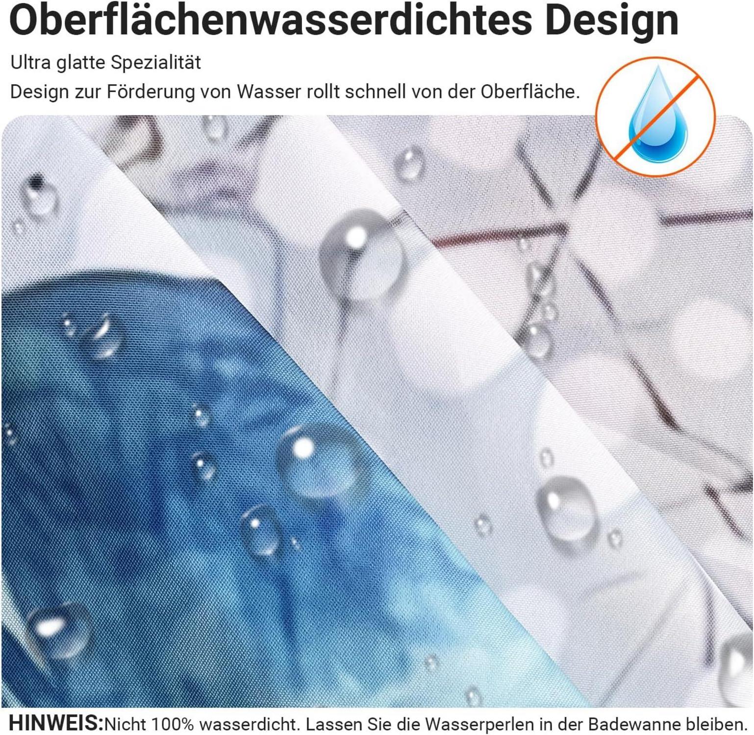Duschvorhang Meeresschildkröte 240x180 Antischimmel