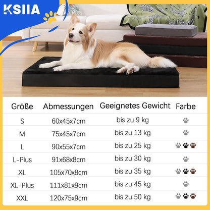 Orthopädisches Hundebett für Große Hunde XL 105x70x8 cm