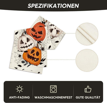 Halloween Tischläufer Kürbisse Spinnennetz Jack-o-Laterne 40x180 cm