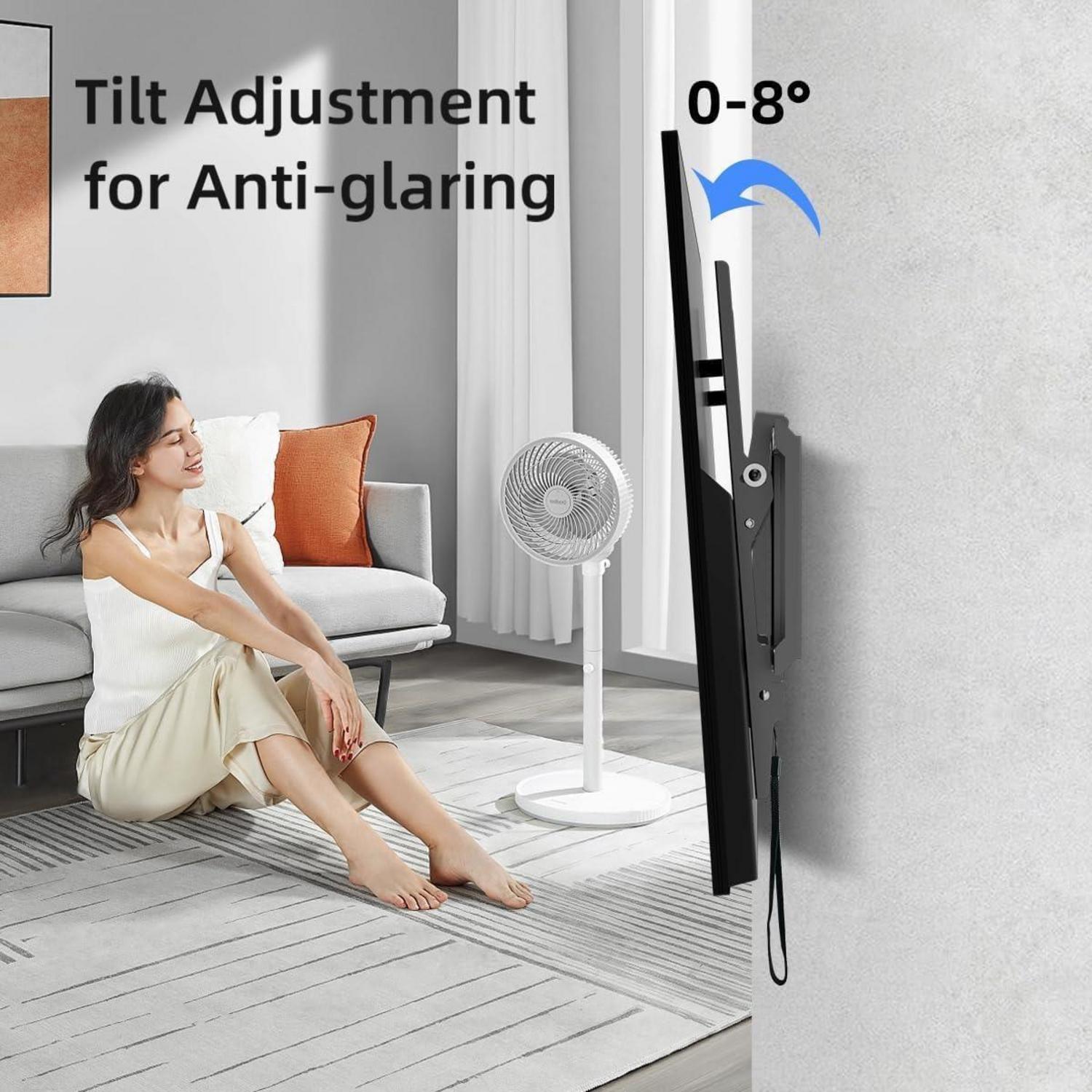 Neigbare TV Wandhalterung für 37-82 Zoll Fernseher bis 60kg VESA
