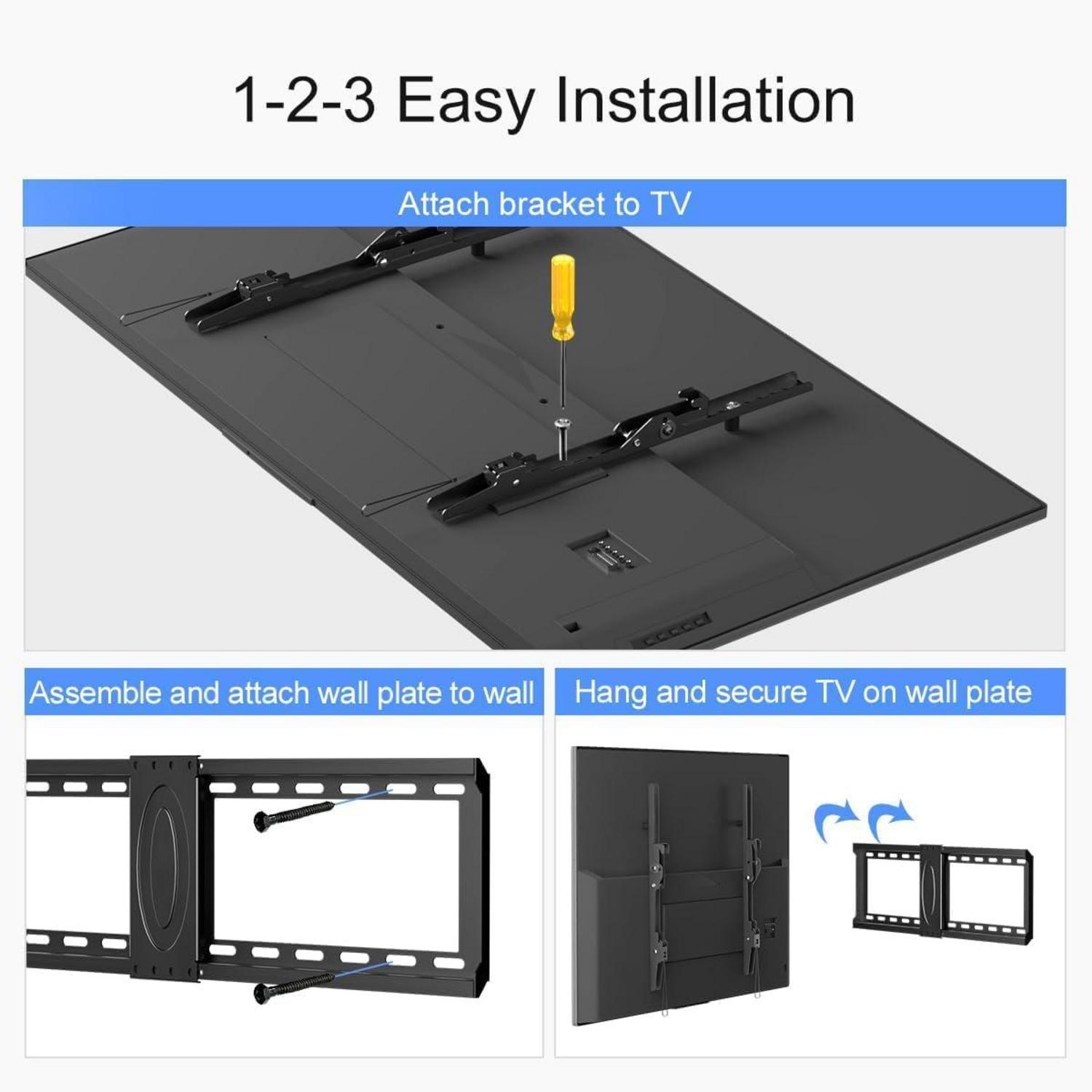 Neigbare TV Wandhalterung für 37-82 Zoll Fernseher bis 60kg VESA 600x400