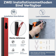 Verstellbare Duschstange ohne Bohren, Schwarz, 43cm