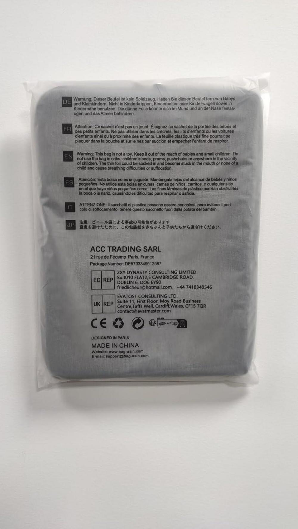 Laptop Hülle Tasche 13-14 Zoll YKK-Reißverschluss Grau Ecken-Kantenschutz